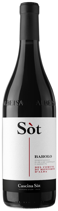 Bottiglia di Barolo del Comune di Monforte d'Alba, Cascina Sòt