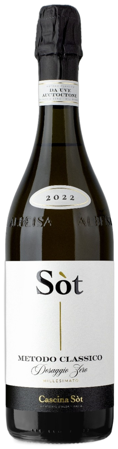 Bottiglia di Spumante Metodo Classico Dosaggio Zero, Cascina S&ograve;t